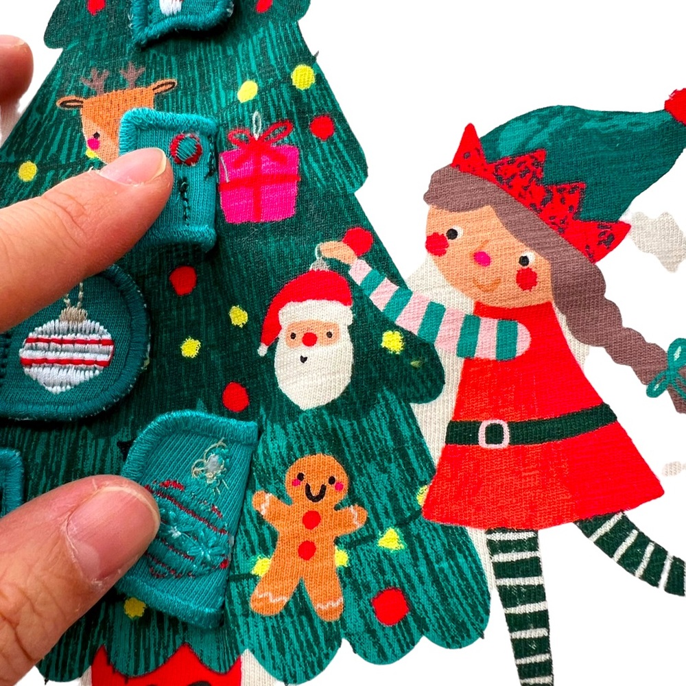 NEW! Girl’s Christmas Advent Long sleeve ruffle shirt size:5-6 y/o (110-116cm) - Picture 13 of 17